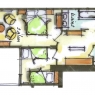 Val D´Isere - Hotel le Blizzard *****. Val D'Isere - Suite de 2 dormitorios Vista al pueblo  47 m2 (4-6 pers.)